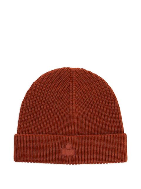 ISABEL MARANT ribbed logo beanie - Red - zdjęcie produktu nr 1