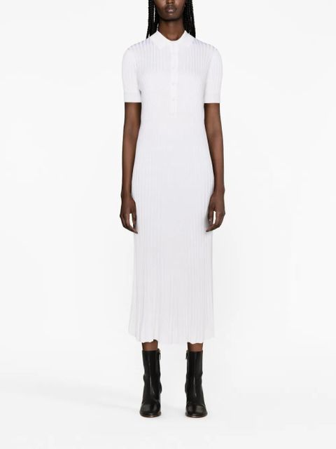 Gabriela Hearst Amor ribbed-knit midi dress - Neutrals - zdjęcie produktu nr 2