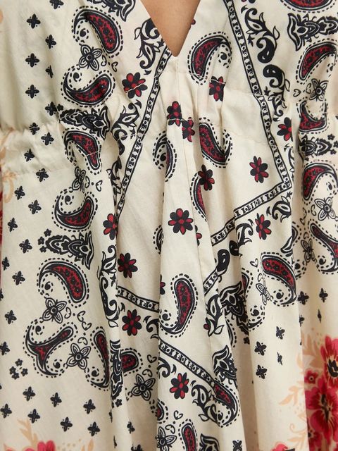 Answear.LAB sukienka bawełniana kolor beżowy maxi rozkloszowana