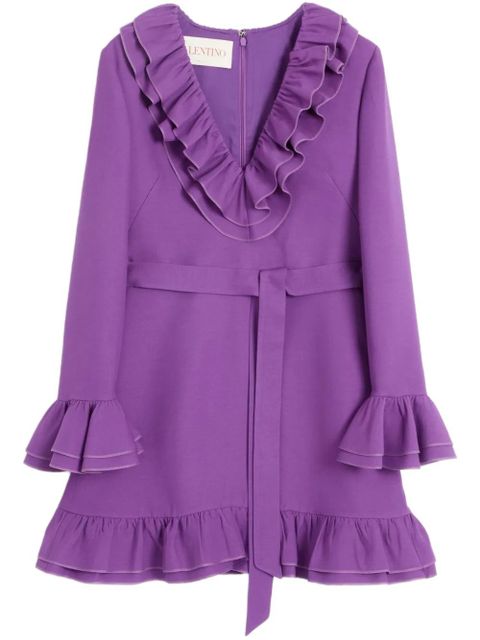 Valentino Garavani Crepe Couture mini dress - Purple