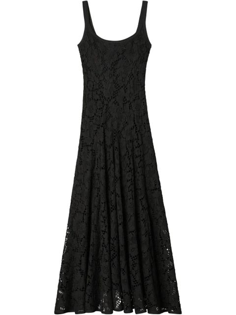 Tory Burch floral-lace midi dress - Black - zdjęcie produktu nr 1