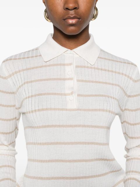 Max Mara striped polo shirts - Neutrals