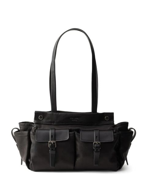 Prada Route medium leather tote bag - Black - zdjęcie produktu nr 1