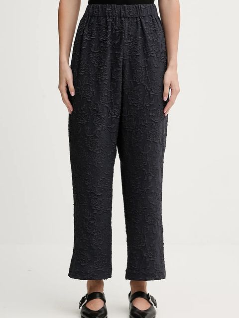 Stine Goya spodnie damskie kolor granatowy proste high waist SG-PS26-P043-2458 - zdjęcie produktu nr 1