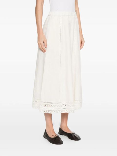Weekend Max Mara lace-trim midi kirt - Neutrals