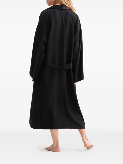 ERES Mondaine satin-jacquard robe - Black