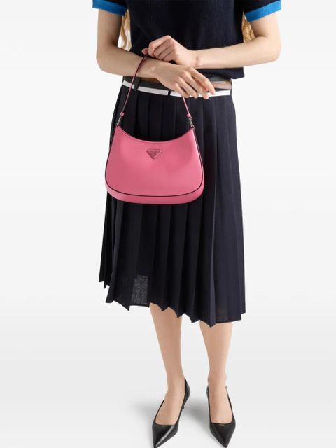 Prada Cleo brushed leather shoulder bag - Pink - zdjęcie produktu nr 2