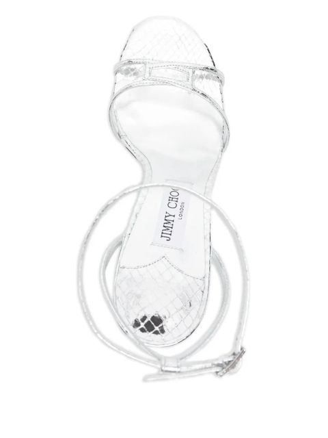 Jimmy Choo 100mm Leo sandals - Silver