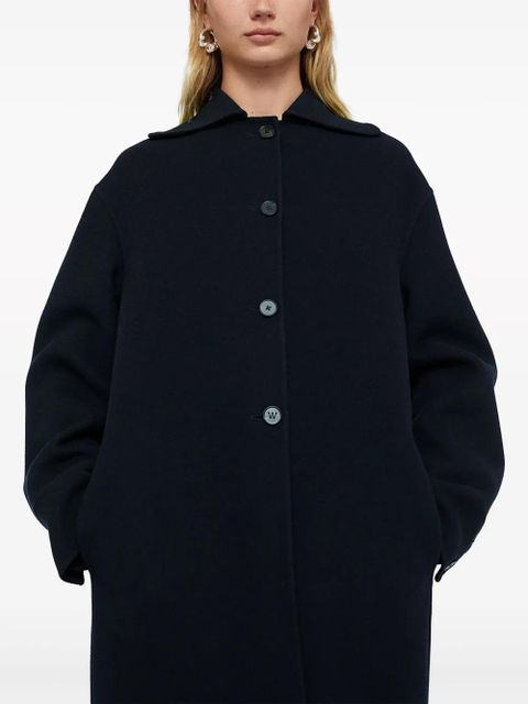 Jil Sander single-breasted cashmere coat - Blue - zdjęcie produktu nr 2