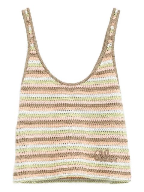 Chloé crochet-knit top - Green - zdjęcie produktu nr 1