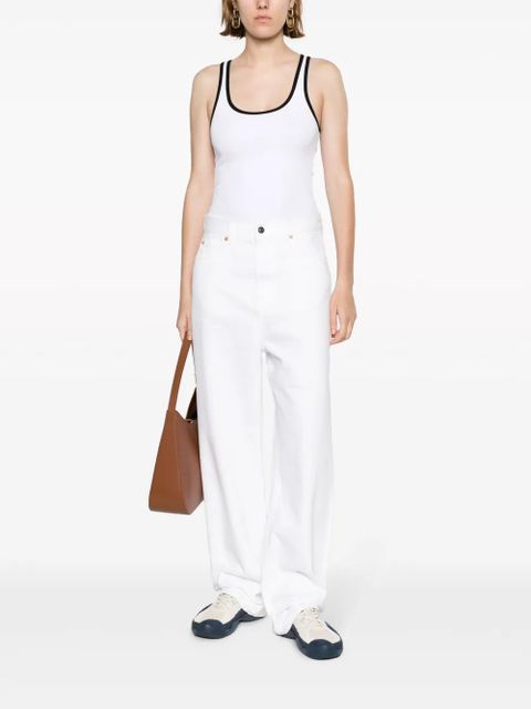 WARDROBE.NYC low-rise straight-leg jeans - White - zdjęcie produktu nr 2