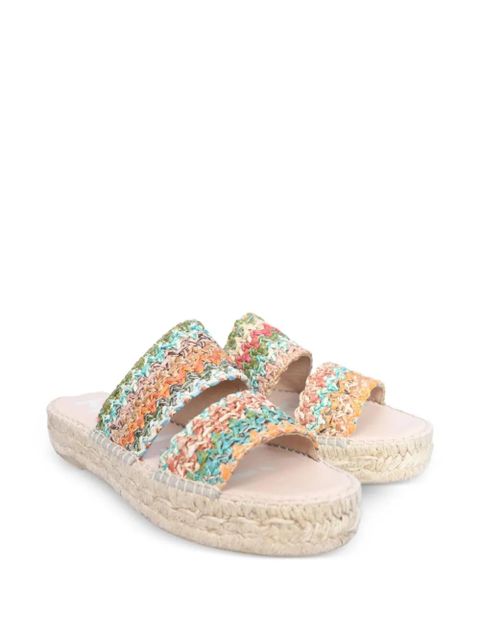Manebi braided-strap slide sandals - Neutrals - zdjęcie produktu nr 2