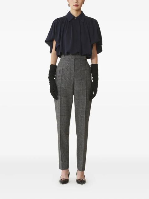 Lanvin pleated-panel short-sleeve top - Black - zdjęcie produktu nr 2