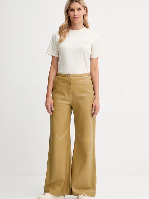 Bally t-shirt bawełniany damski kolor beżowy WJE085