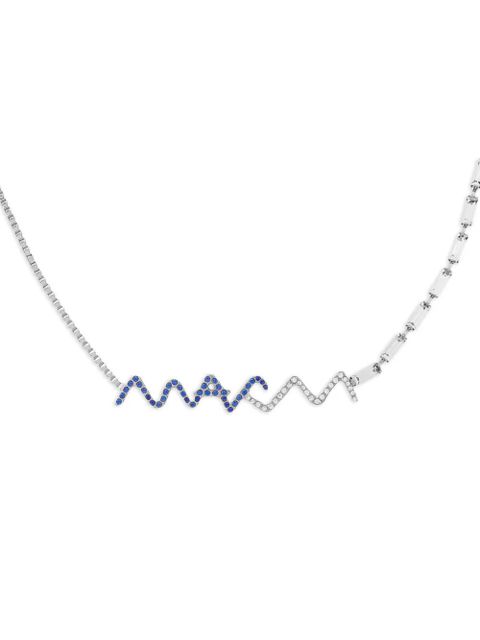 Marni sapphire-wave necklace - Silver - zdjęcie produktu nr 2