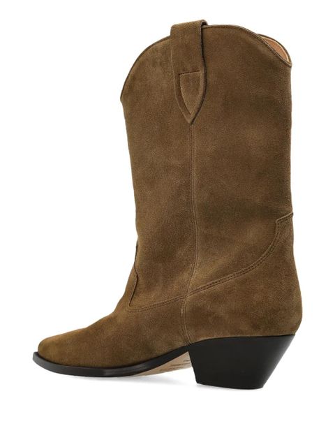 ISABEL MARANT Duerto pointed toe western boots - Green