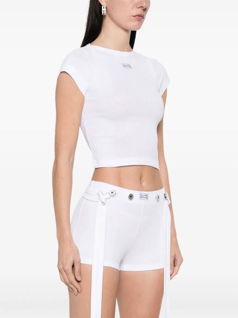 Jean Paul Gaultier logo-patch T-shirt - White