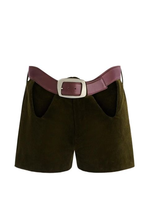 Jean Paul Gaultier belted shorts - Green - zdjęcie produktu nr 1