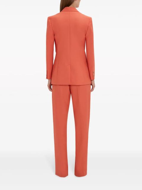 Victoria Beckham patch-pocket single-breasted blazer - Orange