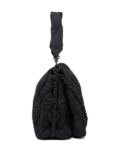 Diesel large Charm-D shoulder bag - Black