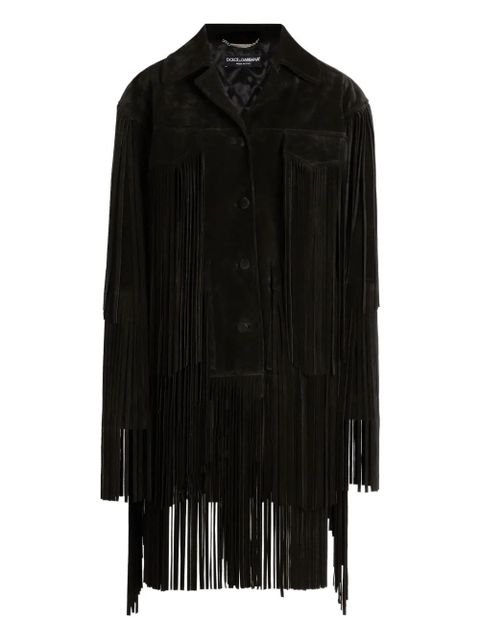 Dolce & Gabbana pleated fringe coat - Black - zdjęcie produktu nr 1