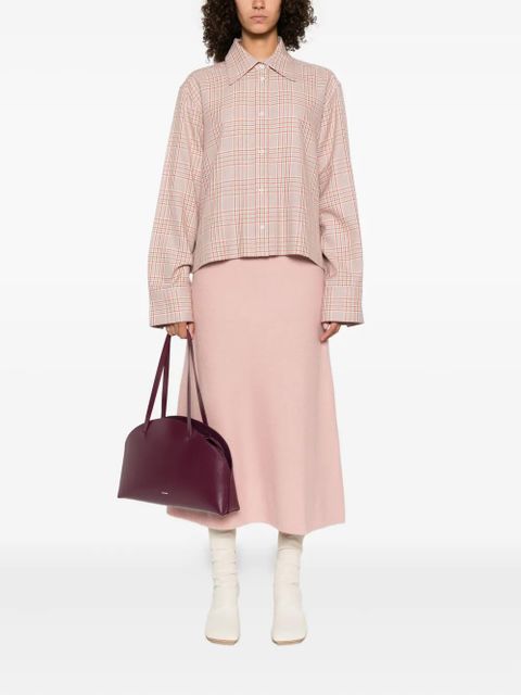 Jil Sander wool A-line skirt - Pink