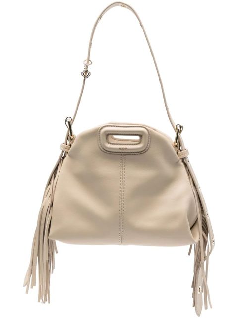 Maje mini Miss M fringed shoulder bag - Neutrals - zdjęcie produktu nr 1