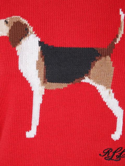 Lauren Ralph Lauren dog-motif sweater - Red - zdjęcie produktu nr 2