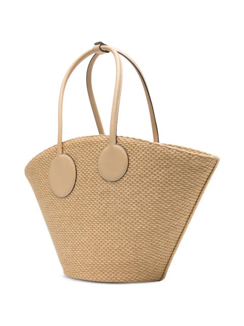 Cult Gaia Jayleen woven tote bag - Neutrals