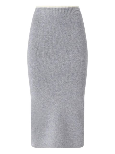 PINKO ribbed midi skirt - Grey - zdjęcie produktu nr 1