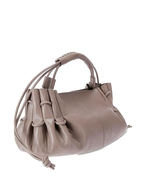 Hereu mini Arta braided-handle lambskin tote bag - Neutrals