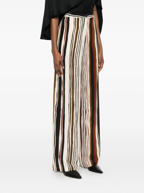 Max Mara striped trousers - White