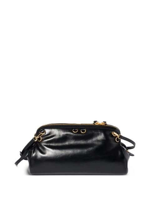 Miu Miu Caprice shiny leather clutch - Black - zdjęcie produktu nr 2