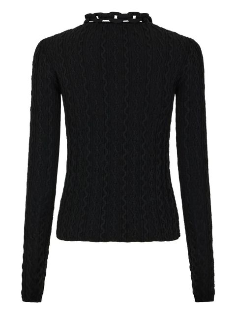 Rabanne chain-detail sweater - Black - zdjęcie produktu nr 2