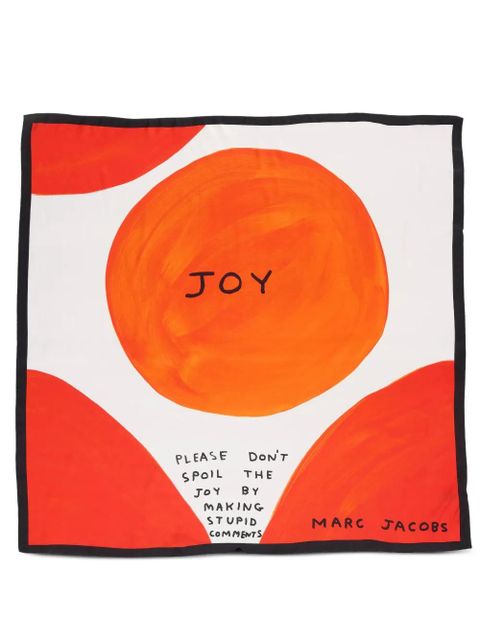 Marc Jacobs Joy-print silk scarf - Orange