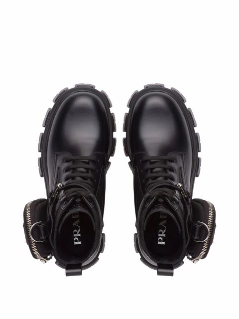 Prada Monolith leather boots - Black