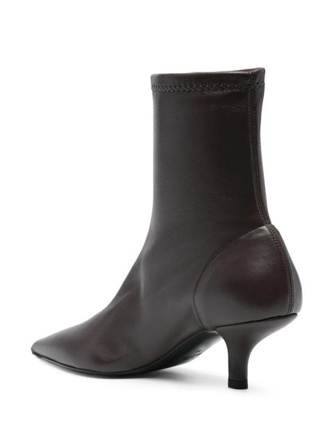 TOTEME 55mm The Heeled sock boots - Brown