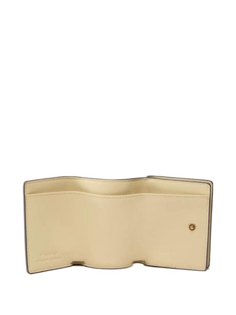 PINKO logo leather wallet - Yellow