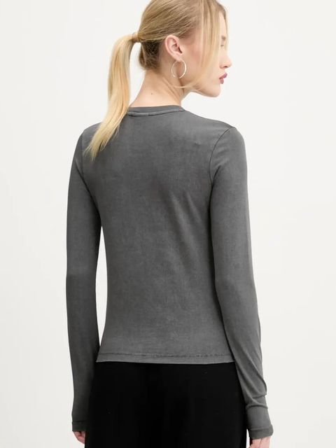 Desigual longsleeve WISCONSIN kolor szary 25SWTK85