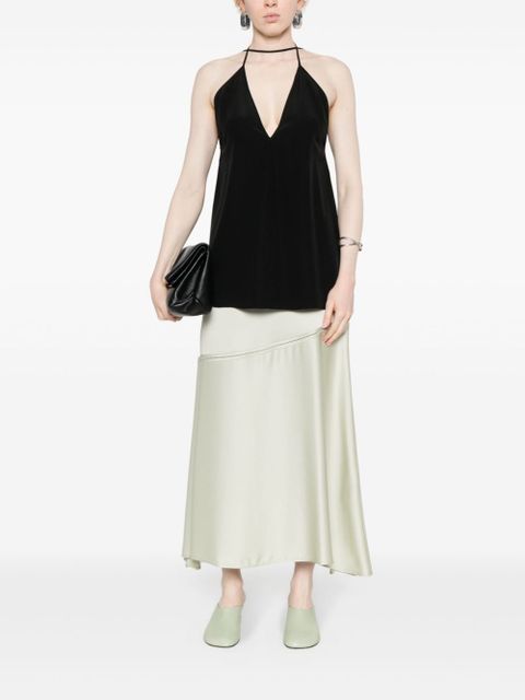 TOTEME V-neck spaghetti-straps top - Black - zdjęcie produktu nr 2