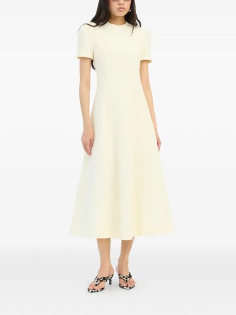 ROTATE BIRGER CHRISTENSEN flared midi dress - Yellow - zdjęcie produktu nr 2