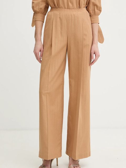 Twinset spodnie z domieszką lnu - zdjęcie produktu nr 1