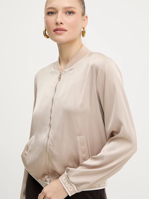Liu Jo bluza damska kolor beżowy gładka TF5191.T004A