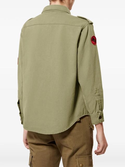 ISABEL MARANT Umberta buttoned patch-pocket shirt - Green