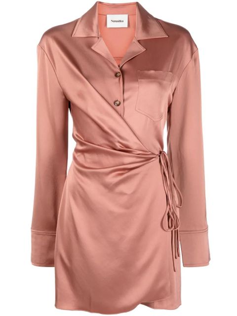 Nanushka Xaviera slip satin mini dress - Pink - zdjęcie produktu nr 1