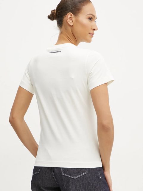 Karl Lagerfeld t-shirt bawełniany IKON SKETCH - zdjęcie produktu nr 1