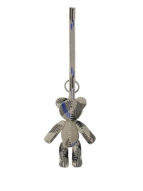 Burberry Knit Tom Keychain - Burberry - Cotton - Neutral - Grey - zdjęcie produktu nr 2