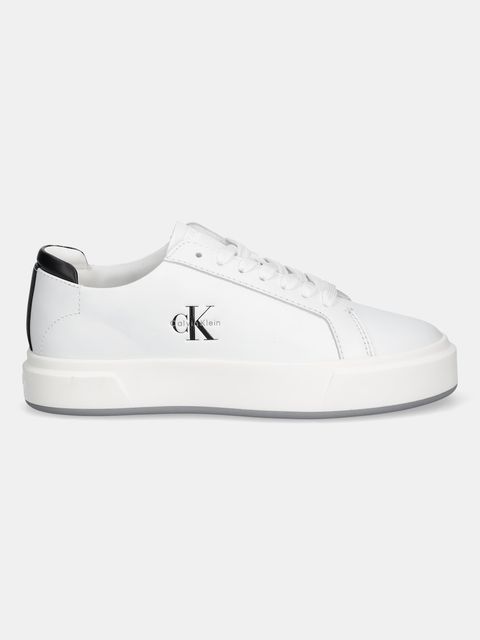 Calvin Klein sneakersy BASKET LACE UP LTH ML damskie kolor biały YW0YW01945 - zdjęcie produktu nr 2