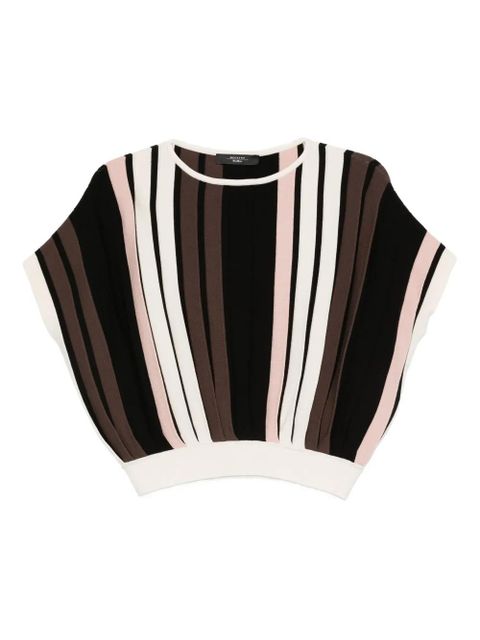 Weekend Max Mara striped batwing top - Black - zdjęcie produktu nr 1