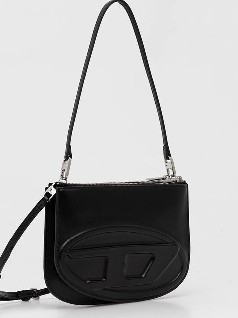 Diesel torebka skórzana 1DR 2.0 1DR TWIN kolor czarny X10330.PR818 - zdjęcie produktu nr 2